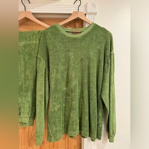 Brown Lee French Terry Top